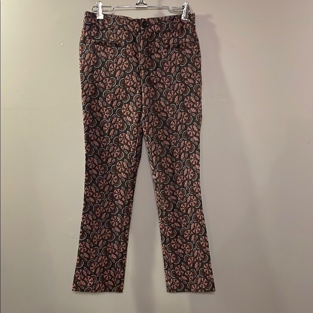 Anthropologie Essential Slim Patterned Trousers